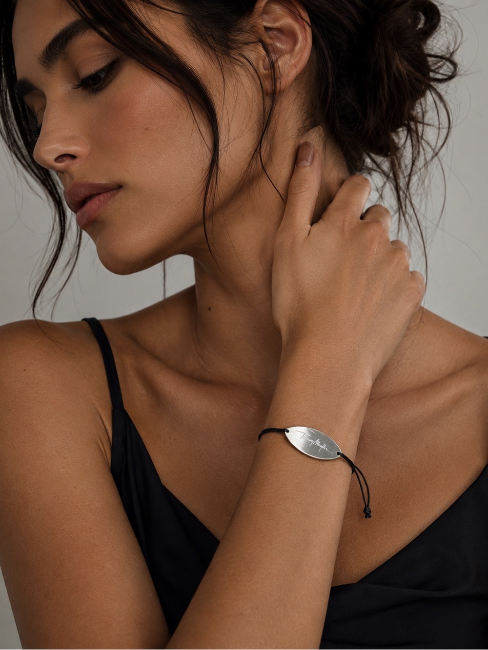 Thierry Mugler Logo Cord Bracelet